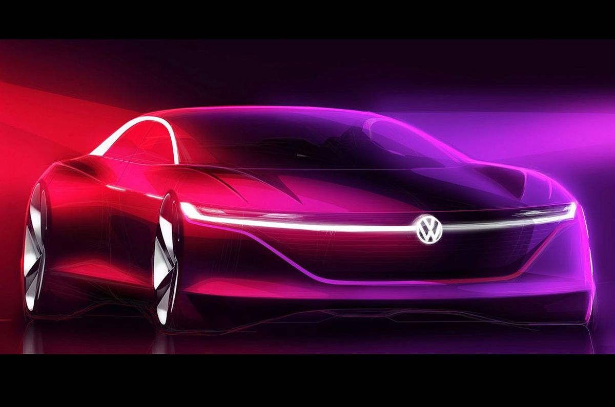 Volkswagen Trinity EV concept front quarter 